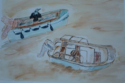 Dartmouth boats, England by Cosima Duggal